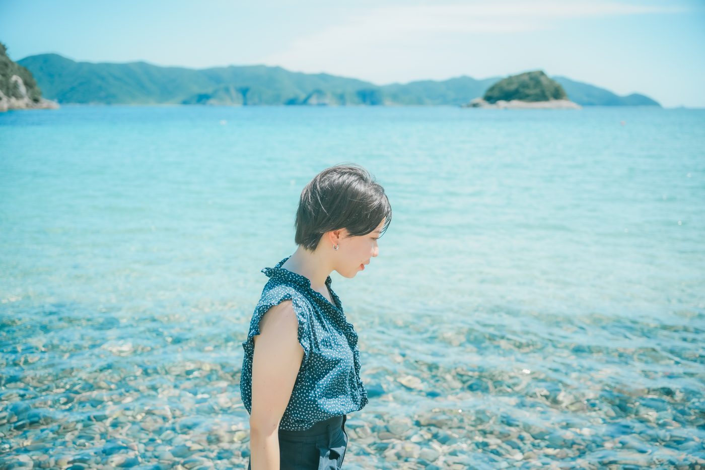 五島列島の透きとおった海
