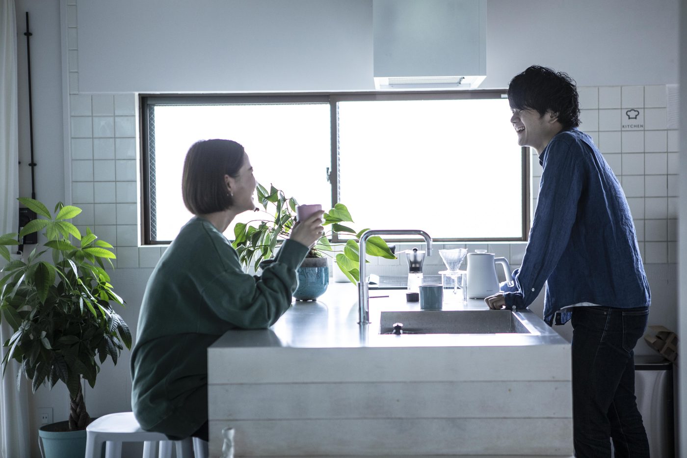 The Pier Coliving の共用キッチン